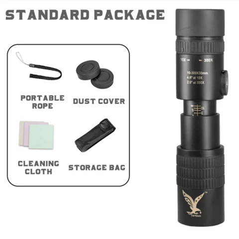 Monocular Telescope | Zoom Barrel With Tripod And Clamp