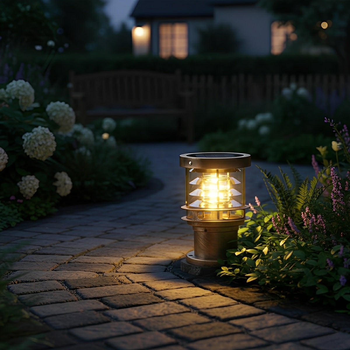 Outdoor LED Bollard Light IP65 Waterproof | Die-Cast Aluminium, 20-80 cm | Solar or Hardwired for Pathways & Patios 7