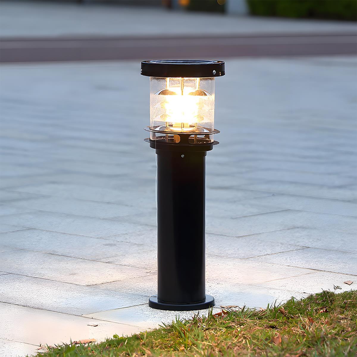 Outdoor LED Bollard Light IP65 Waterproof | Die-Cast Aluminium, 20-80 cm | Solar or Hardwired for Pathways & Patios 9