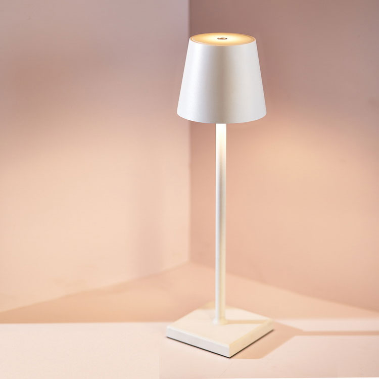 LED Touch Table Lamp with Wireless Charging | 15W Qi Charging Pad, Touch Dimmer | 1200 mAh Rechargeable Battery 1